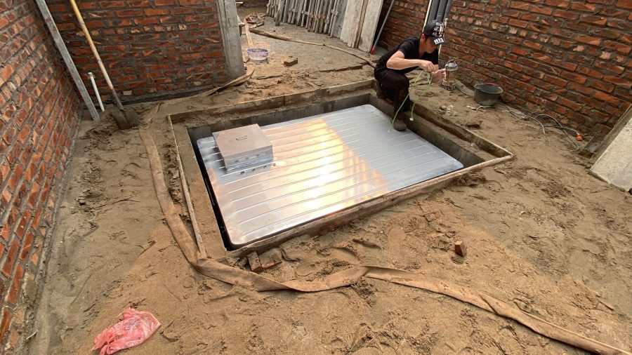 Hạ bể nước inox ngầm