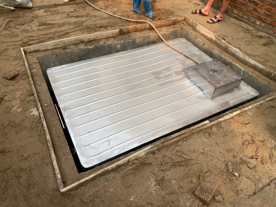 Hoàn thiện lắp đặt bể nước ngầm inox theo yêu cầu