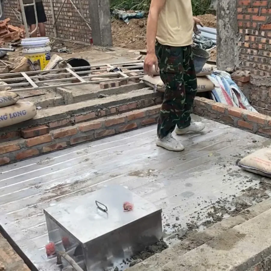 Lắp Đặt Bể Ngầm Inox 304 tại công trình