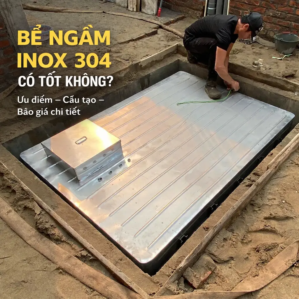Bể nước ngầm inox 304
