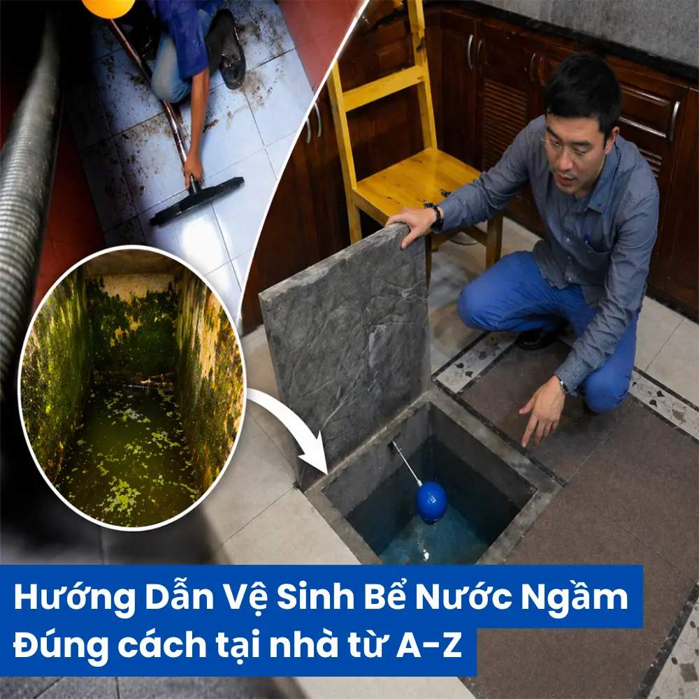 hướng dẫn vệ sinh bể nước ngầm đúng kỹ thuật