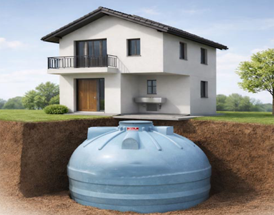 Ảnh minh họa bể nước ngầm nhựa