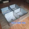 Hố chậu inox 600x600x300 mm thực tế lắp đặt cho bếp và quầy bar