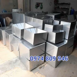Hố chậu inox 800x600x400 mm gia công tại xưởng inox tiến đạt