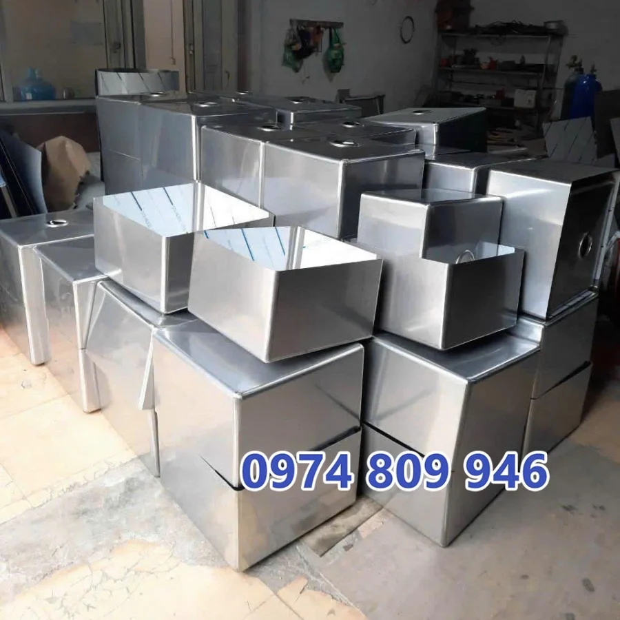 Hố chậu inox sản xuất hàng loạt tại xưởng Inox Tiến Đạt