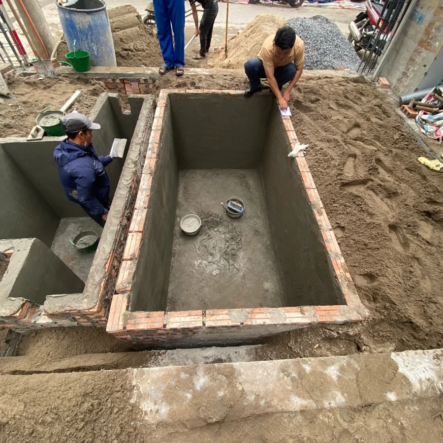 Đo Đạc Kích Thước Hố Bể Nước Ngầm Inox Hà Nội